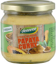 dennree Pateu vegetal dennree cu papaya si curry, 180 g