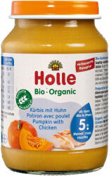 Holle Piure bio de dovleac si carne de pui, pentru copii +5 luni, 190 g