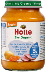Holle Piure bio de morcovi, cartofi si carne de vita, fara gluten pentru copii +5 luni, 190 g