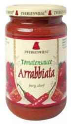 ZWERGENWIESE Sos bio de tomate Arrabbiata cu ardei iute, 340 ml