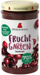 ZWERGENWIESE Gem FARA ZAHAR de visine BIO indulcit cu nectar de agave, 225 g