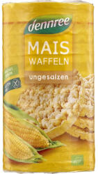 dennree Rondele din porumb expandat fara sare fara gluten, 120 g