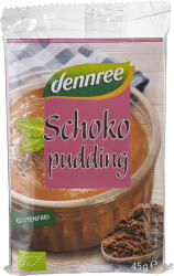 Dennree Budinca bio de cacao, fara gluten, 135 g