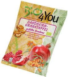 Bio4You Bomboane bio cu rodie si catina bio, 75 g