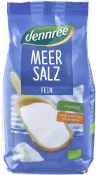 Dennree Sare de mare bio fina neiodata, 500 g