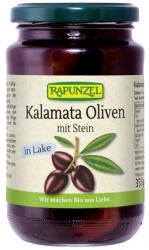 RAPUNZEL Masline Kalamata bio cu samburi, in saramura, 355 g