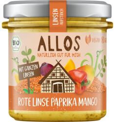 Allos Crema tartinabila din linte, ardei si mango fara gluten, 140 g