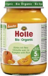 Holle Piure bio din dovleac cu orez pentru copii, fara gluten, +5 luni, 190 g