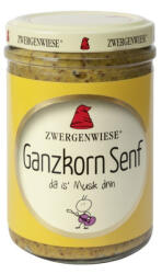 ZWERGENWIESE Mustar bio cu boabe intregi fara gluten, 160 ml