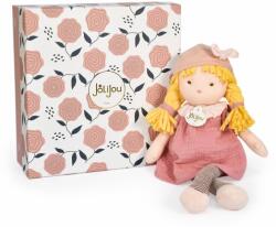 Doudou Papusa Eva 30 cm, material textil, roz (JJ6014) Papusa