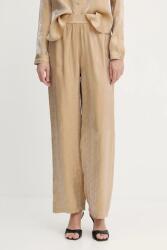 Giorgio Armani nadrág zöld, magas derekú széles, XW000569 AF12055 - zöld 40