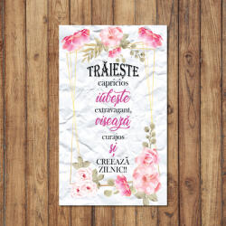 4 Decor Tablou canvas 30x50cm - Traieste capricios