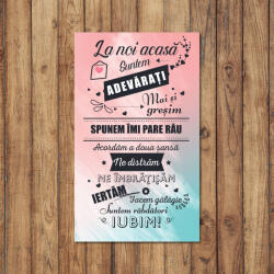 4 Decor Tablou canvas 30x50cm - Suntem adevarati