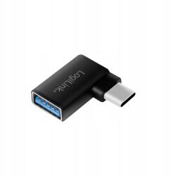 LogiLink Usb 3.2 Gen1 Type-C adapter, C/M - Usb-a/f, 90°-os szög, fekete
