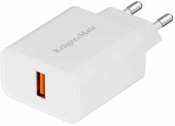 Krüger&Matz Hálózati töltő USB 18W Quick Charge 3.0 Kruger&Matz