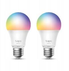 TP-Link Intelligens izzó TP-Link Tapo L530E (2 csomag) E27, 8, 7 W, 230 V, IP-n keresztül, szabályozható