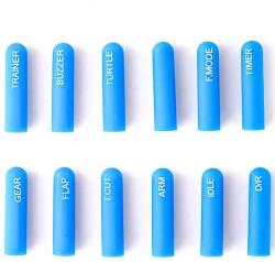 RadioMaster Labeled Silicon Switch Cover Set Long Blue