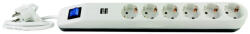 GAO 6 Plug + 2 USB 1,4 m Switch (0014648103)