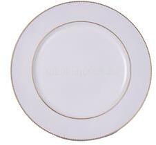  IRIS műanyag tálca, arany dísz széllel, fehér 33 cm (QX_IMPEX_KFT_676569) (QX_IMPEX_KFT_676569)