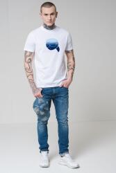 Karl Lagerfeld Karl Lagerfeld, Pamut póló logóval, Fehér, Kék, XL (7554260551242-10-XL)