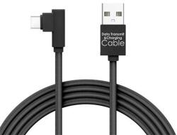 Delight USB-C töltőkábel 2m, fekete (55444C-BK) (55444C-BK) (MEN-GL-222775)