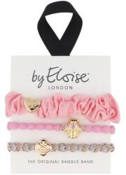 By Eloise London Set Think Pink elastice de păr