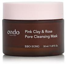 Ondo Beauty 36.5 BBO-SONG Pink Clay & Rose Pore Cleansing Mask arcmaszk zsíros bőr 50 ml uniszex