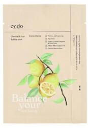 Ondo Beauty 36.5 PONG-PONG Charcoal and Yuja Bubble Mask arcmaszk zsíros bőr 25 g uniszex