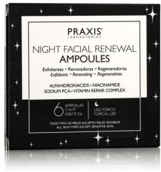 Praxis Laboratorios Night Facial Renewal Ampoules arcszérum minden bőrtípus 6x2 ml uniszex
