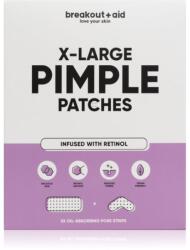 breakout + aid Pimple Patches X-Large helyi ápolás pattanásos bőrre retinollal 5 db