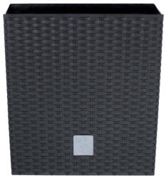 Prosperplast Rato Square kaspó antracit 26, 5 x 26, 5 x 50 cm (DRTS265-S433) - avplanet