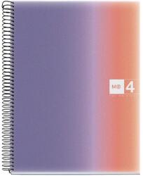 Miquelrius Aurora Provence A4 4x30 lap PP vonalas spirálfüzet (A15294A981)