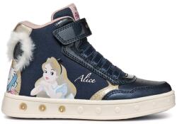 GEOX Geox, Sneaker LED-fényekkel és rátétekkel, Bézs, Tengerészkék, 26 EU (J468WG011KNC4256-26)