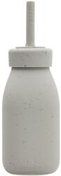KikkaBoo Силиконово шише със сламка KikkaBoo Platinum Silicone - Sand, 200 ml (31302050020) - ozone