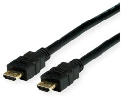Valueline kábel HDMI Ultra HD High Speed + Ethernet, A-A, M/M, erősített dugós, 10m, fekete (11.99.5696-10)