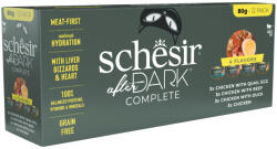 Schesir 12x80g Schesir After Dark nedves macskaeledel vegyes csomagban