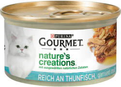 Gourmet 24x85g Gourmet Nature's Creation Grilled tonhal, paradicsom & rizs nedves macskatáp akciósan