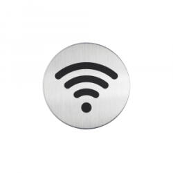 DURABLE Piktogram, információs tábla, átmérő 83mm, WIFI ezüst (478523) (478523)