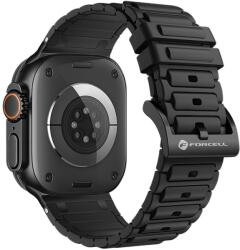 Forcell F-DESIGN FA06 szilikonszíj Apple Watch 38 / 40 / 41 mm fekete
