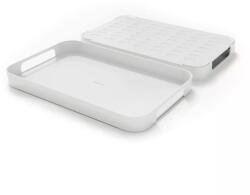 Trebonn PILE XL melamin tálca, fehér, Magasság: 48 mm, Hossz: 511 mm, Szélesség: 326 mm