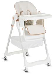 Moni Lindo etetőszék multifunkciós kiegészítőkkel (előke, kanál, villa) fehér