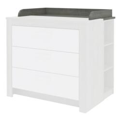 Todi Cube 2 pelenkázó toldalék 3 fiókos komódhoz hamuszürke tölgy