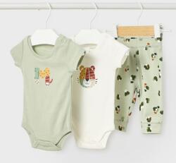 Mayoral Moda 3 részes baba nadrágos garnítúra newborn boy 1v - 6-9 hó 1630-6 hellgrün
