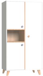 Faktum Colette fehér 2 osztású szekrény fehér/coimbra 2229-0125