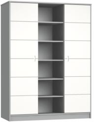 Faktum Alda selyemszürke 3 osztású szekrény világos szürke 1213-2111