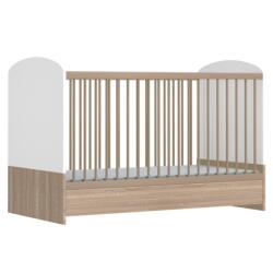 Faktum Mia popup átalakítható 140-es babaágy fehér/sonoma tölgy 1839-3017-4231