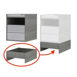 Todi Cube 2 magasító komód alá hamuszürke tölgy