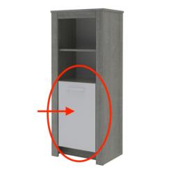 Todi Cube 2 ajtó keskeny szekrényhez fényes fehér