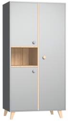 Faktum Colette szürke 2 osztású szekrény arctic szürke/sonoma tölgy 1843-3014-4142