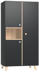 Faktum Colette antracit 2 osztású szekrény antracit szürke/sonoma tölgy 1843-3013-0642